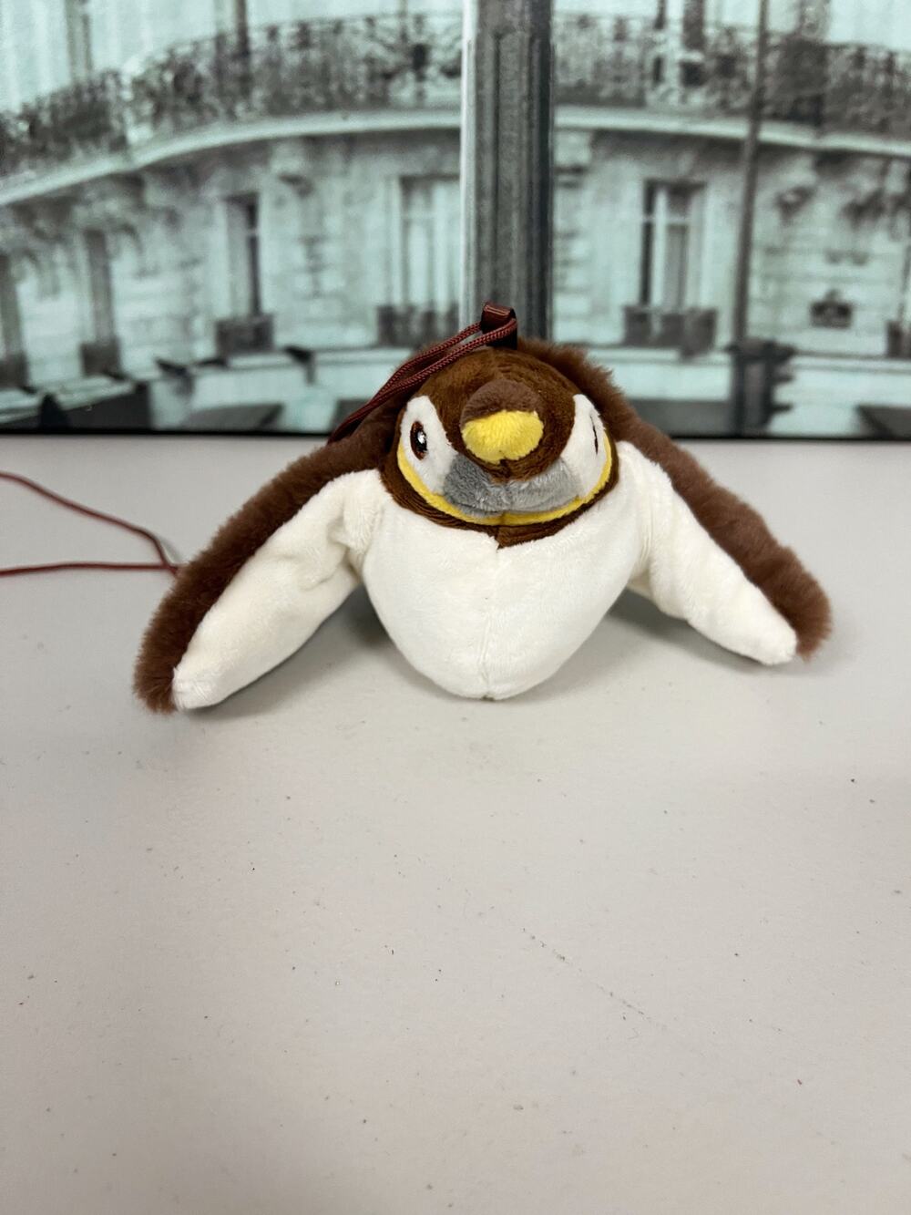 USB Interactive Flying Sparrow Plush Toy, Electronic Bird Toy for Cats
